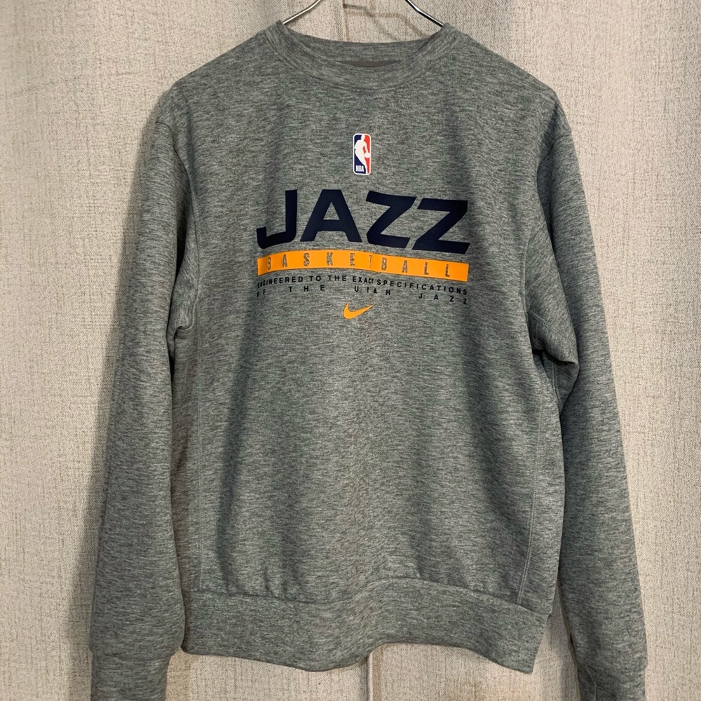 Utah Jazz Nike Dri-Fit Sweatshirt Men's Gray